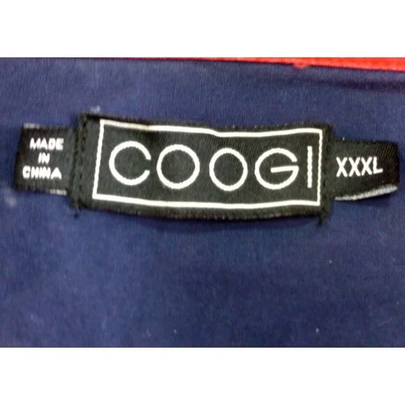 Coogi Red & Navy Vintage Racing 1969 Emblem Short Sleeve Button Shirt Xxl - Picture 5 of 16